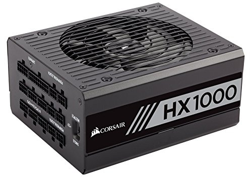 CORSAIR HX Series, HX1000, 1000 Watt, Fully Modular Power Supply, 80+ Platinum Certified (CP-9020139-NA)