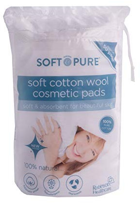 Soft & Pure Oval Cotton Wool Pads, Pack of 50 x 12 Packs