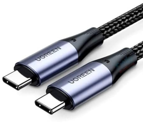 UGREEN US355 USB-C a USB-C 3.1 Gen.2, PD, 5A, 100W, 4K, 10 Gbps, 1 m (negro)