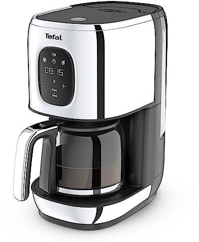 Tefal CM883D Majestuo Filterkaffeemaschine | intuitives Interface | Aromafunktion | abnehmbarer Wassertank | Timer | Warmhaltefunktion | Anti-Tropf-System | Glas-Karaffe | Edelstahl