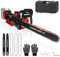 Akku Kettensäge kompatibel mit Milwaukee 18V M18, 12 Zoll Elektro-Kettensäge, Astsäge Kettensägen mit Sicherheitsschloss Automatischer Öler akkusäge Handkettensäge für Gartenscheren (Ohne akku)
