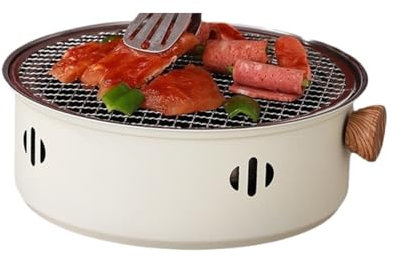 NESPIQ Picknickgrill Holzkohlegrill Tragbarer Barbecue-Grill, Holzkohlegrill Für Schreibtisch, Tisch, Outdoor, Camping, Picknick Camping Grill
