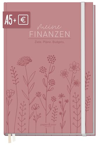 Finanzplaner A5+ Haushaltsbuch & Budgetplaner Fine Flowers rosé