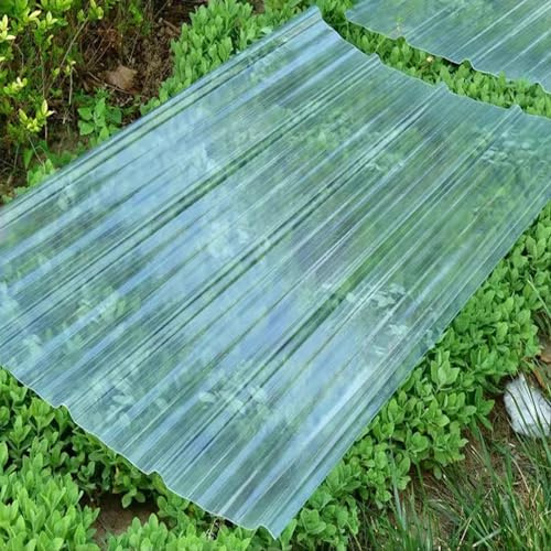 Glasfiber växthus takpaneler – 12 st (0,9 x 1 m) för carports, solskydd, isolerade takplattor – hållbara, väderbeständiga täckningslösning