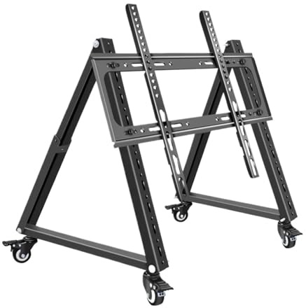 Carro De TV Soporte De Pantalla De Plasma Inclinable Rodante De 32-70 Pulgadas, Estante De Exhibición De Baja Altura for Monitor De PC 5100(SC5100-WH75)