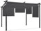 IDMarket - Pergola Sonderedition, einziehbares Dach, 3 x 4 m und 4 Jalousien, Anthrazitgrau