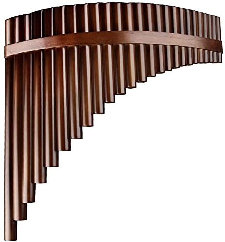 WSVULLD Panflöte 25 Rohren C Key Bambus Holzwind Instrument Traditionelle Chinesische Musikinstrument
