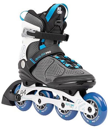 K2 Skates Damen Inline Skates Alexis 84 PRO, Grey - Blue, 30G0517.1.1.090