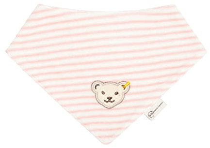 Steiff Unisex Baby Basic Halstuch GOTS, Silver PINK, One Size