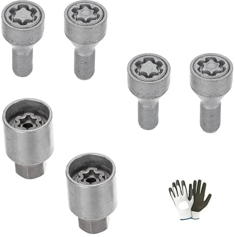 COMPATIBILE CON PORSCHE Cayenne dal - - BULLONI ANTIFURTO PER RUOTE CON CERCHIO IN ACCIAIO BULLONE ANTIRAPINA AUTO