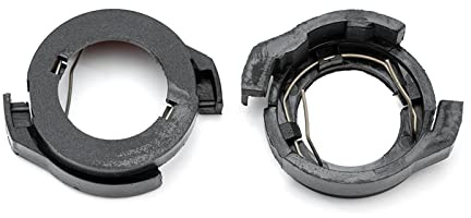 2-tlg. H7 LED-Scheinwerfer-Lampenhalter-Adapter-Sockelhalter H7 HID-Lampenkappe Basishalterung Montageclips Kompatibel mit Renault Megane IV, Fo.rd K/uga II, V/W P/assat B6 Eos