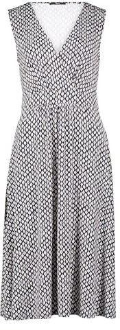 zero Damen Midikleid mit Wickeloptik 40, BlueCream