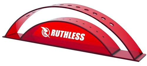 Ruthless Arco per freccette in acrilico, contiene 12 freccette, supporto per riporre e vetrine, colore: blu