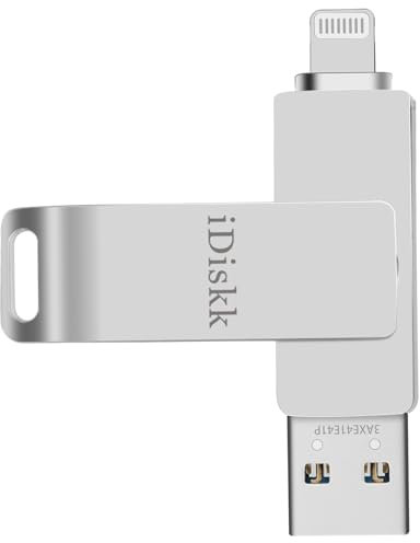 iDiskk 128G Lightning USB Stick für iPhone MFi-zertifizierter iPhone Foto-Stick für iPhone iPad Speicher iPhone USB-Flash-Laufwerk für iPhones Macbooks und PCs