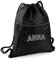 Turnbeutel schwarz personalisiert mit Bestickung Name, individueller Rucksack zum selbstgestalten ca. 37 x 47 cm, stylische Tasche bestickt mit Name, Beutel individuell mit Text