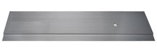 JARDIN202 - Perfil Aluminio 2-5-8 mm Altura | 2mm alt. 50mm anch. 2m larg. Taladrado -