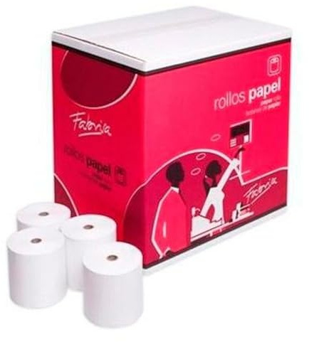 OFITURIA Pack 8 Rollos Papel Termico S/BPA Medidas 80x80x12mm, FAB-17931