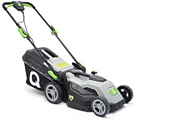 Q Garden Electric Rotary Lawn Mower- 1 Year Guarantee (38cm Cutting Width and 40L Collection Box, QG38-1600)