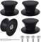 Lot de 4 Boutons Couvercle Casserole, Poignée de Couvercle, Bouchons Poignées de Rechange, Boutons Universelle Cuisine, avec Vis, pour Poêle, Marmite