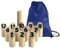 Nummerierte Blockwurfspiele für den Außenbereich, aus Holz, Werf-Spiel, Stick-Holzspiel-Set (tragbare Tragetasche)