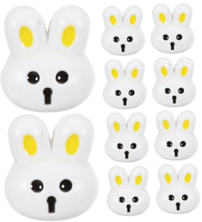 STOBOK 10pcs Bunny Buttons for Boys and Girls Coats Resin Craft Buttons Cute Shape Clothes Replacement for Sewing