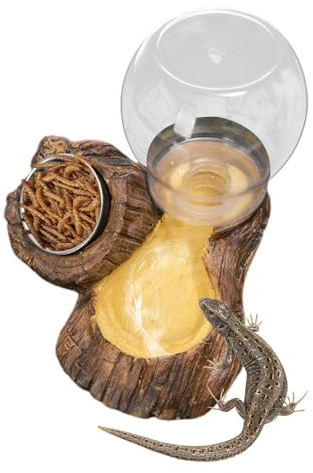 Plato de agua para tortuga, plato de alimentación para reptiles, cuenco de agua de camaleón, para recinto, terrario, tortuga, tortuga, serpiente, dragón barbudo, , camaleón, leopardo