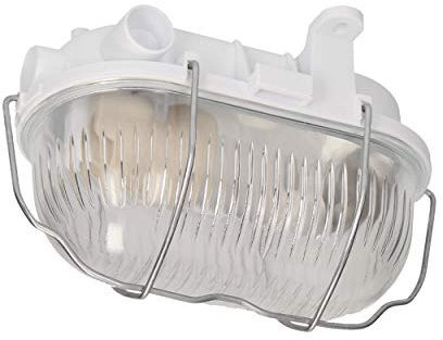 ORNO Austrul IP54 Lámpara de Pared Interno/Externo E27 60W max. Blanco (Vidrio)