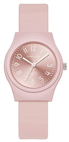JewelryWe Orologio da Polso da Studenti in Silicone: Orologio alla Moda Sportivo da Ragazzi Leggero Facile da Leggere 1ATM Impermeabile