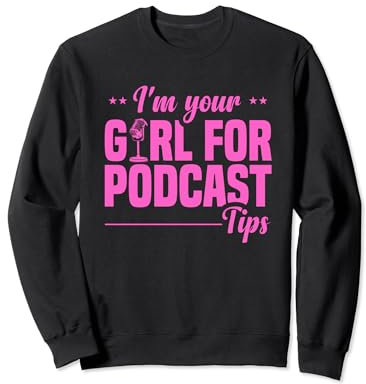 Ensemble d'équipement de baladodiffusion avec microphone et baladodiffuseur Sweatshirt