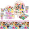 51 PCS Princess Party Tableware Set, Birthday Decorations Party Supplies with Plates Cups Napkins for Kids Birthday Party (10 Guests)