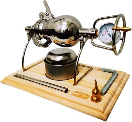 Máquina de Palomitas de maíz Vintage, Mini máquina de Palomitas de maíz Manual con manivela, máquina para Hacer Palomitas de maíz de Acero Inoxidable 304, Amplificador de Alimentos de maíz y