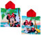 CARTOON Strandponcho Bademantel für Kinder Größe 55 x 110 cm aus Polyester-Mikrofaser Strand Pool, Minnie Maus, Einheitsgröße