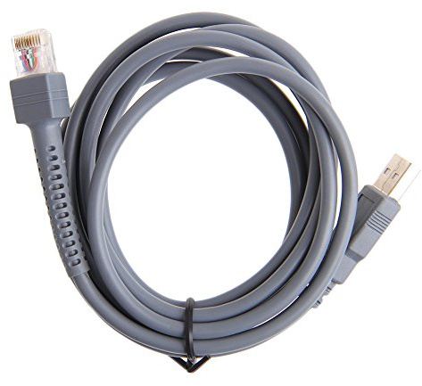 2 Meters Symbol Barcode Scanner USB Cable LS1203 LS2208 LS4208 LS3008 CBA-U01-S07ZAR Christmas Hanging Pendant Doll Decoration Novelty Toys Charms Present Ornaments