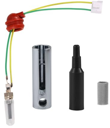 Gosknor 4pz Candeletta Riscaldatore Parcheggio Diesel Kit, Candeletta Accensione con Chiave Pistone e Tappo Nero Riscaldatore Automatico Accessori per Stufa Diesel 2KW/5KW/8KW