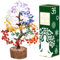 Crocon Seven Chakra Crystal Tree of Life Bonsai for Balancing Reiki Healing Birthday Gifts for women Gifts for Mom Positive Energy New Home House Warming Gifts for Women home decor Size 10-12 Inch