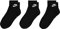 Nikeike Unisex Essential for Everyone Kn chelsocken 3 Paar , Schwarz / Weiß, 38-42 EU