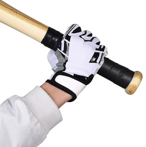 Srliya Gants de Sport Respirants et Antidérapants à Doigts Complets pour Le Football Américain, Le Baseball et Le Rugby (S)