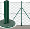 Italfence - Supporto per palo a T 30x30mm con piastra circolare in ferro plastificato da tassellare, 5 pezzi