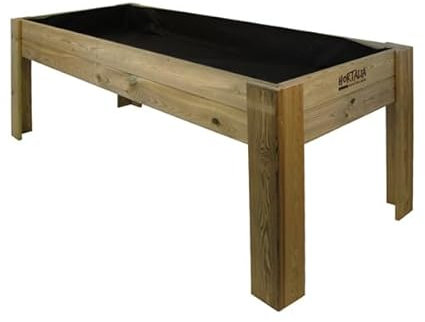 Hortalia Huerto Urbano - Jardinera de Madera Mesa de Cultivo - Protección Autoclave Nivel IV - Gardenbrico (XL80)