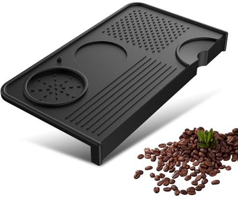 Anhow Café Tamper Mat Silicona,Prensador de Cafe Mat de Silicona Almohadilla Prensador Cafe Mat de Silicona,Tamper Mat Alfombrilla de Manipulación de Café para Hogar Baristas Profesionales