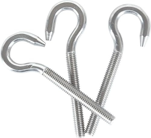 HVDHYY M10 Vite a Gancio in Acciaio Inox 304 Vite di Estensione Gancio a Vite per Esterni Casa Fissaggio e Sospensione 5pcs