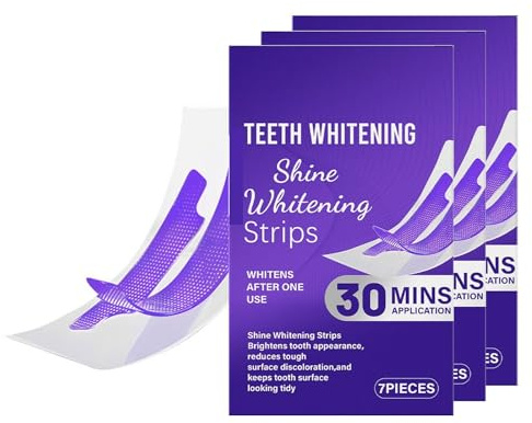 Tiras de blanqueamiento de dientes moradas | Suave con el esmalte | Adecuado para dientes sensibles | Blanqueamiento seguro sin daño | Ideal para manchas de café, vino, humo (3)