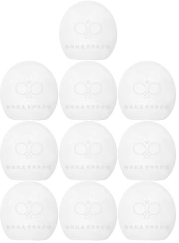 QUMIIRITY 10 Piezas Protector de Superficie de Raqueta Transparente para Tenis de Mesa Lámina Protectora sin Adhesivo de Unidades para Palas Cubiertas Resistentes para Clubes y Torneos