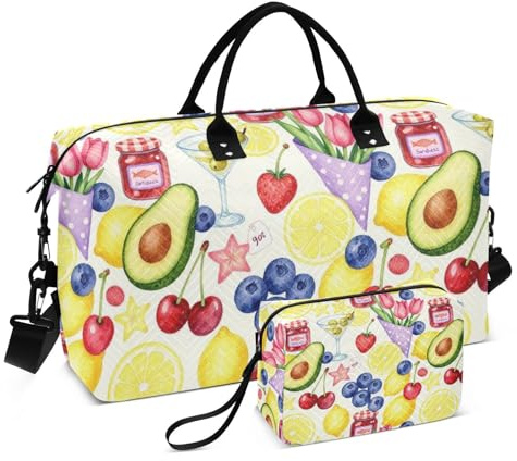 Resväska set dubbel väska set ultraljud quiltad nätficka praktisk träning, Europeisk sommar, One Size, Klassisk
