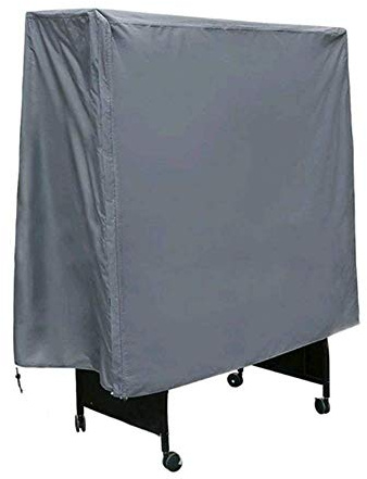 Grantien Abdeckung Für Tischtennisplatte,Schutzhülle Ping Pong Tischtennis Tisch Mit Kordelzug,Wasserdicht,Winddicht,UV-Beständiges,Oxford Grau 152 * 144cm