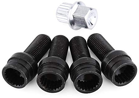 Vite antifurto per pneumatici per auto, Bullone antifurto universale per auto M14 * 1.5mm, Vite antifurto per pneumatici Chiave adatta per