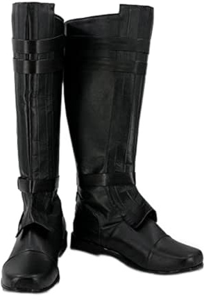 Nasfotim NEWSAIL Anakin Skywalker Costume Boots Cosplay Shoes Black Brown Male