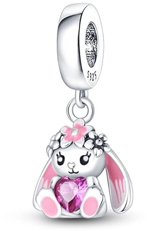 QIKAOLA Pendentif en argent 925 pour femmes pour bracelet Pandora Charms Beads compatible avec les bracelets Pandora et les colliers, compatible avec les bracelets européens pour filles