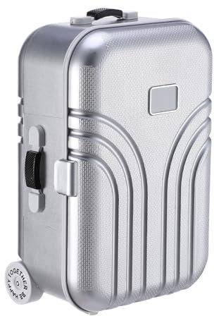 taonganui Kreative Spardose Kreative Koffer Spardose, Gepäck Sparschwein Sparbüchse Kinder Sparschwein Simulation Reisekoffer aus ABS Kunststoff Mini Klein Trolley Gepäck Sparschwei, 17x11.5x8.2cm