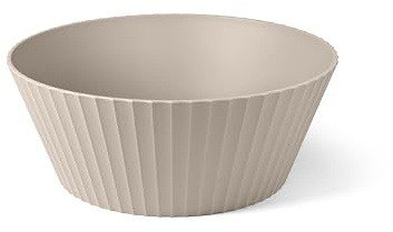 BLIMPLUS - Ciotola Nettuno XL Moka Grey Ø 30cm - Insalatiera Famiglia XXL - Made in Italy